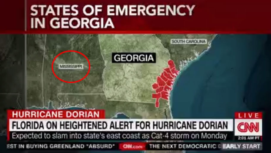 FLASHBACK: CNN Couldn’t Find Mississippi on a Map